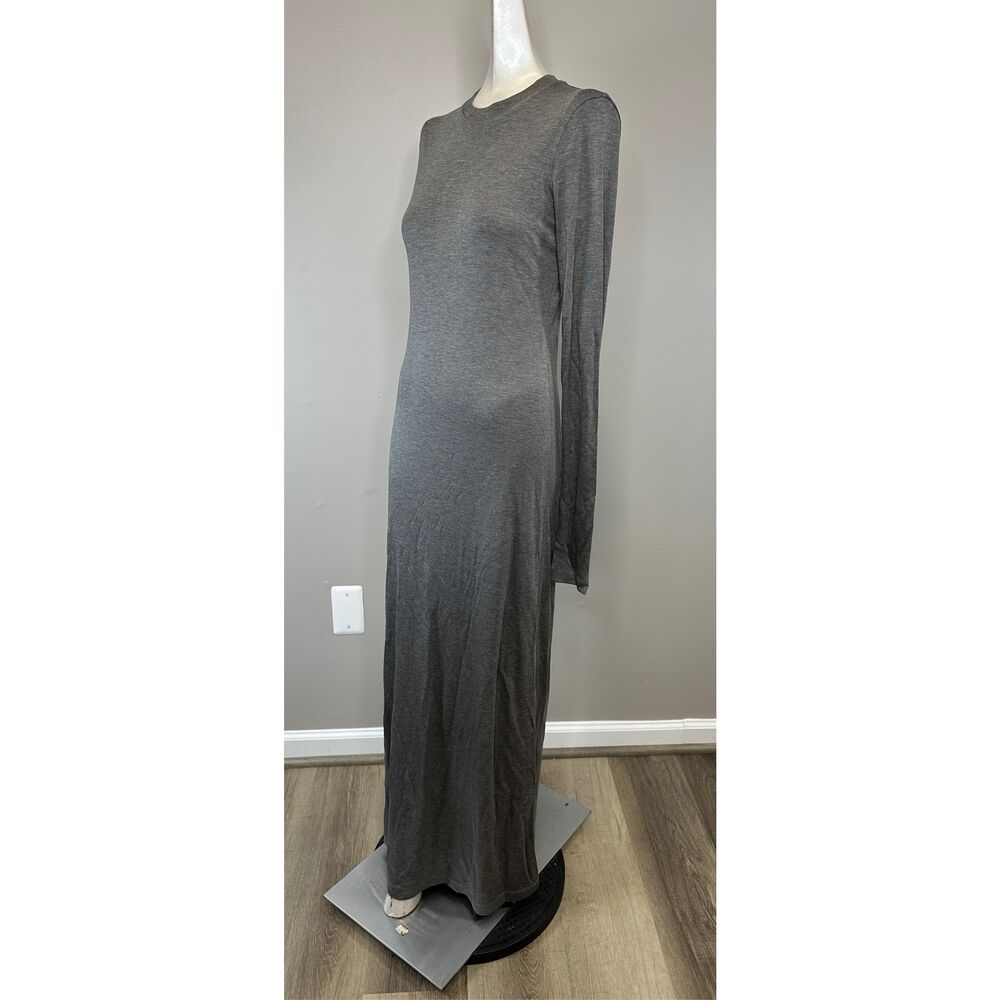 NWT Toteme Crew Neck Long Sleeve Pullover Jersey Maxi Dress Gray Melange XS $520 - Picture 6 of 11